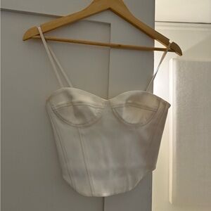 Sunday Best Cream Bustier Top Aritzia